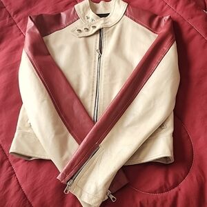 Vera Pelle 100% leather moto jacket.